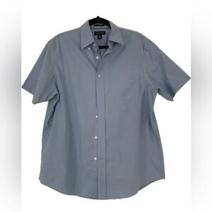 LANDS END No Iron Twill, Traditional Fit Shirt.